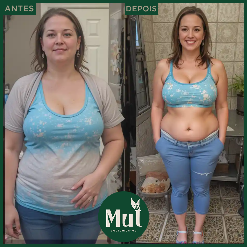 Antes e Depois 8 Meses de tratamento com MutSlim